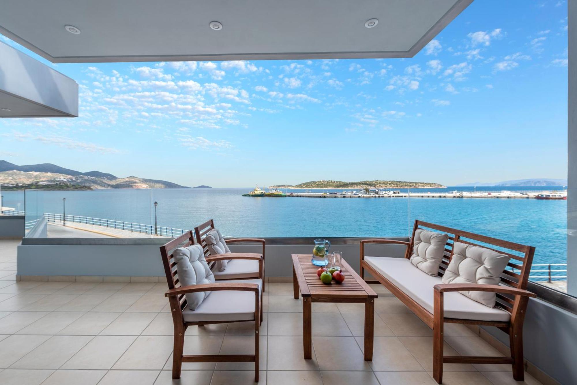 Sea View Bliss 2Br Agios Getaway Lägenhet Agios Nikolaos Exteriör bild