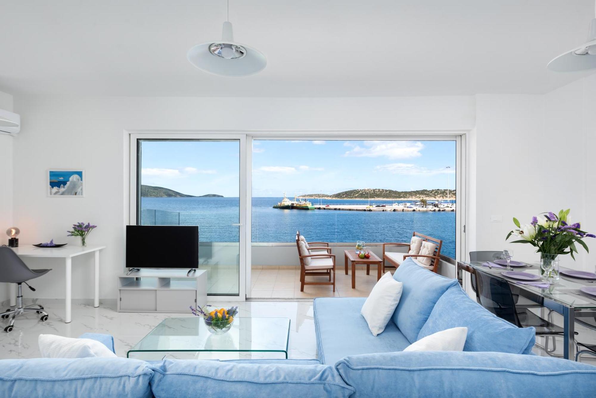 Sea View Bliss 2Br Agios Getaway Lägenhet Agios Nikolaos Exteriör bild